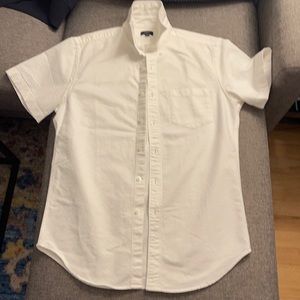 J. Crew white short sleeve shirt